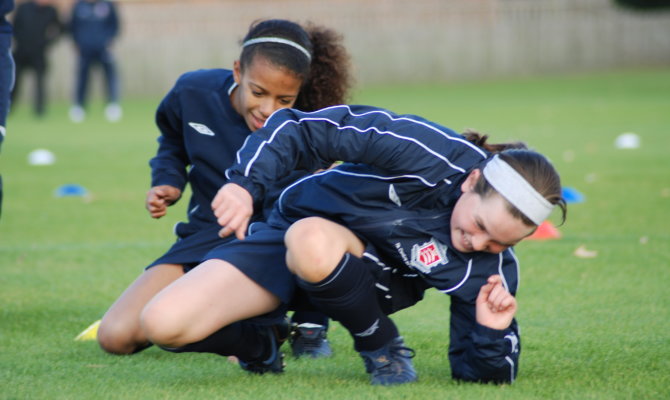 Girls Training at LMPF Greenford