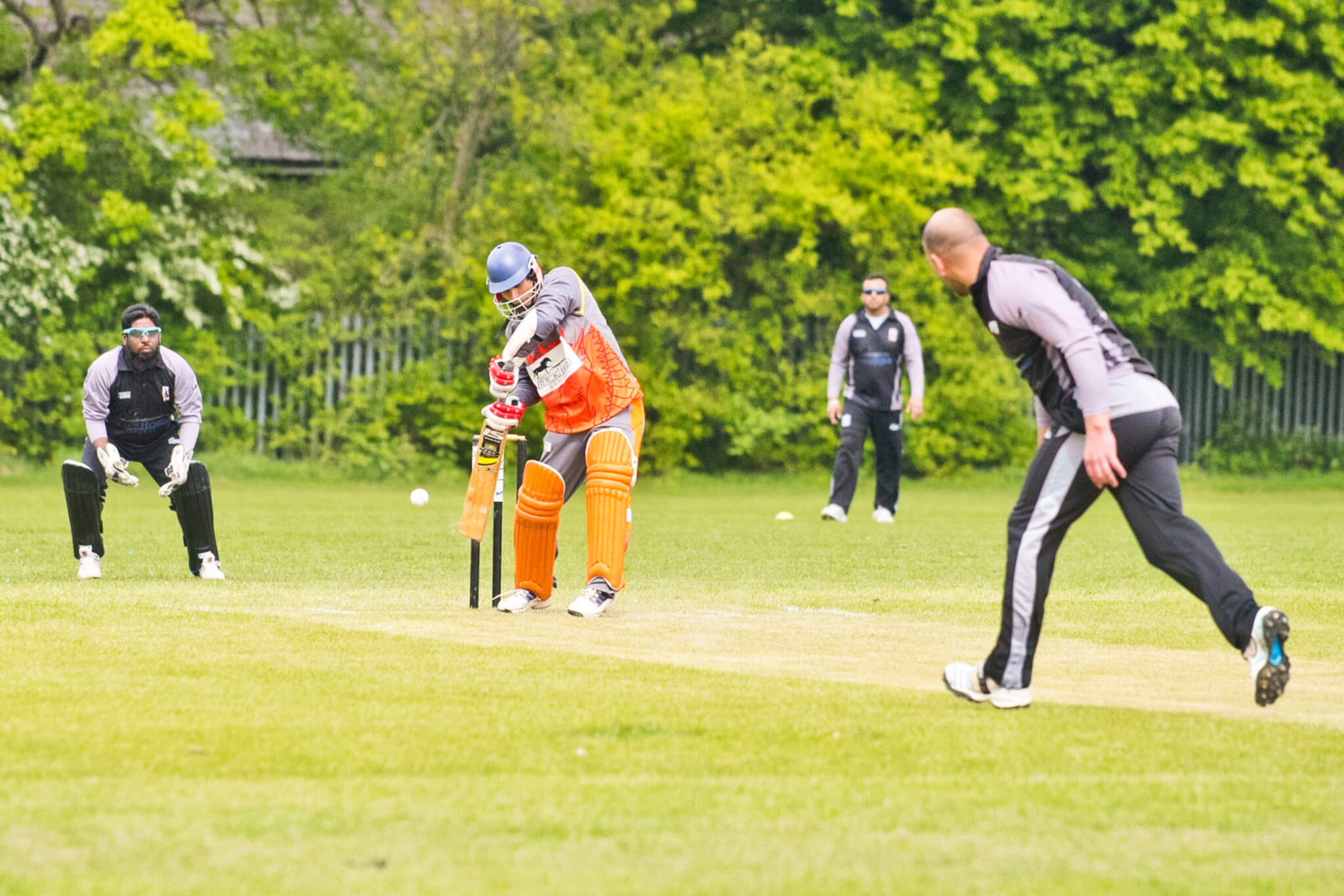 Game of cricket at Peter May Sports Ground