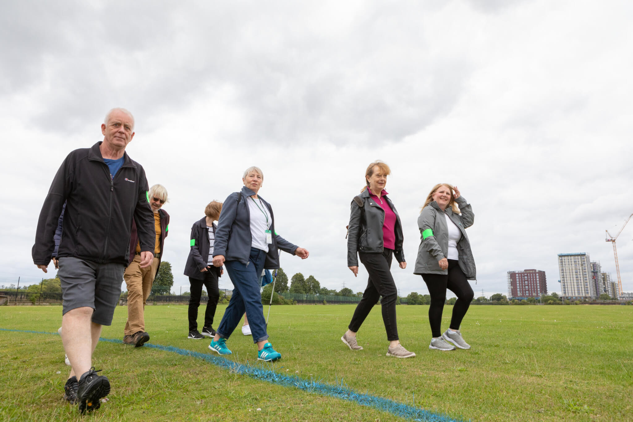 Green Hearts project walking in a London Playing Field