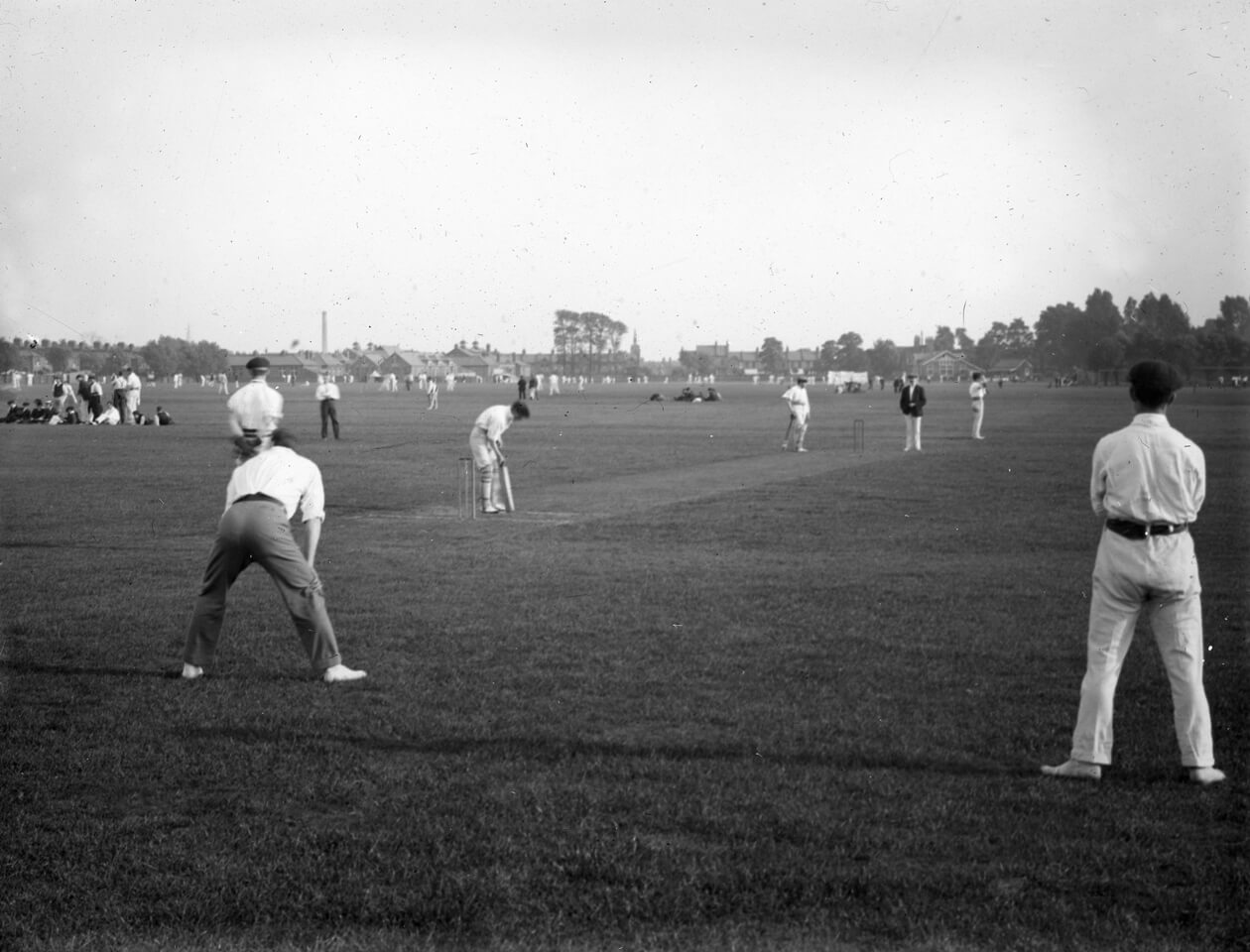 Black and white image of The Elms Pavilion