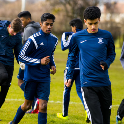 young footballers training - giving to LPFF